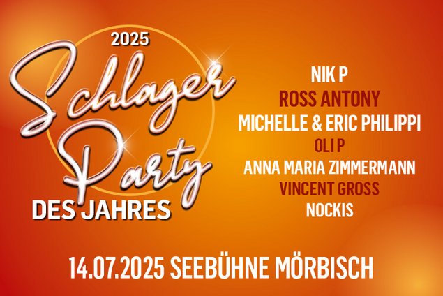 Schlager Party 2025 Mörbisch Seebühne