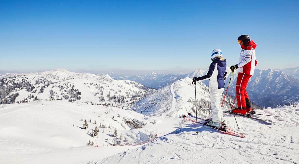 Skifahrer am Hochkar